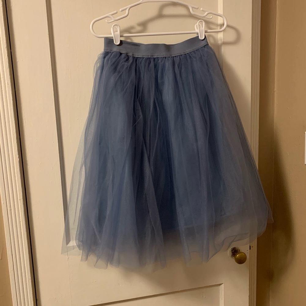 NWOT See You Monday Tulle Blue Skirt